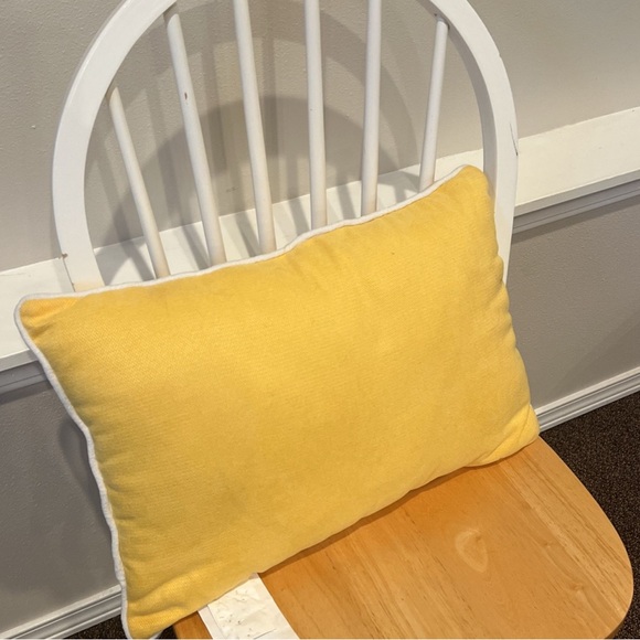 Yellow 'My Happy Place' Pillow - Picture 2 of 2